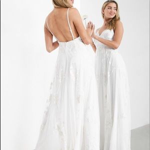 ASOS EDITION Isla embroidered cami wedding dress